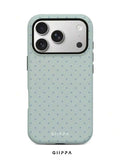 GHIPPA Soft Cute Blue Polka Dot Phone Case for iPhone 16 Pro, 16 Pro Max, 17 Pro and 17 Pro Max in Pakistan