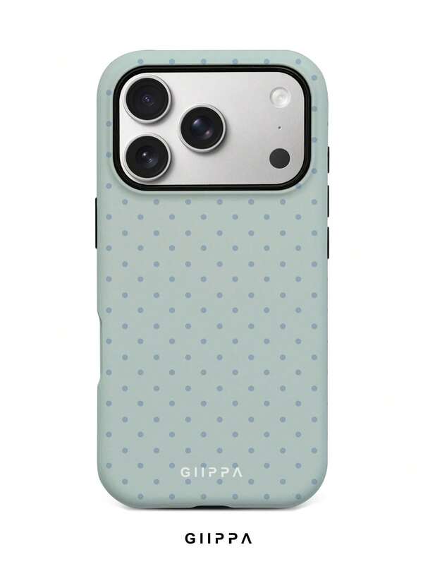 GHIPPA Soft Cute Blue Polka Dot Phone Case for iPhone 16 Pro, 16 Pro Max, 17 Pro and 17 Pro Max in Pakistan