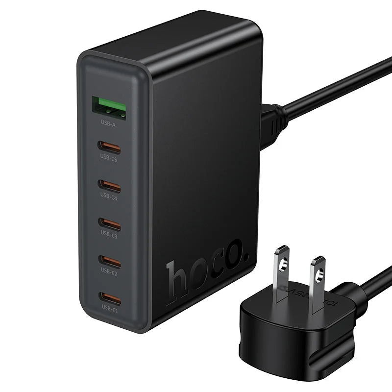 Hoco C152 Modern PD70W 6-Port Charging Station US Plug – HOCO product in Pakistan