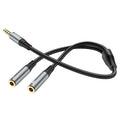 HOCO UPA21 2-in-1 3.5mm Headset Audio Adapter Cable Male to Dual Female – HOCO product in Pakistan