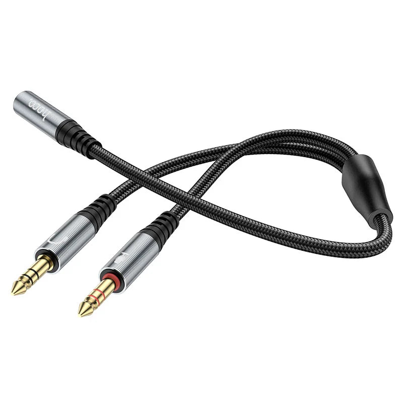 HOCO UPA21 2-in-1 3.5mm Headset Audio Adapter Female to Dual Male – HOCO product in Pakistan