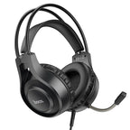 Hoco W106 Tiger Wired Gaming Headset with Mic - Black – verified gallery image 2