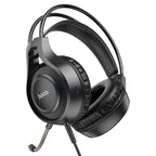 Hoco W106 Tiger Wired Gaming Headset with Mic - Black – verified gallery image 3