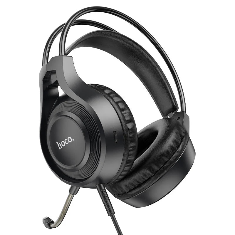 Hoco W106 Tiger Wired Gaming Headset with Mic - Black – verified gallery image 3