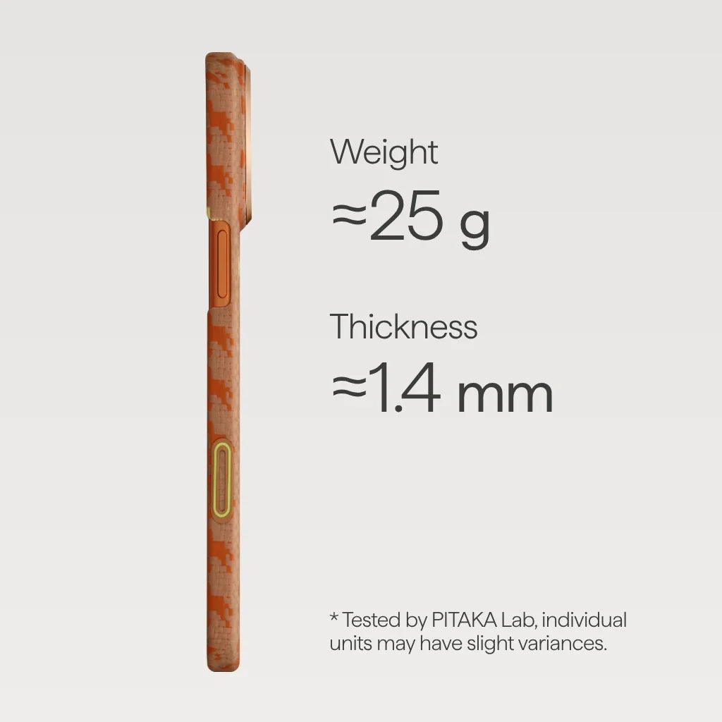 Official PITAKA iPhone 17 Pro Amber Edge Case