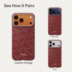 Official PITAKA iPhone 17 Pro Max Gold/Red Monogram Edge Case