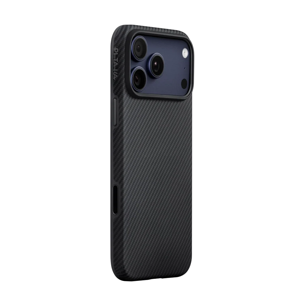 Official PITAKA iPhone 17 Pro Black/Grey Aramid UltraGuard Case