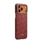Official PITAKA iPhone 17 Pro Gold/Red Monogram Edge Case