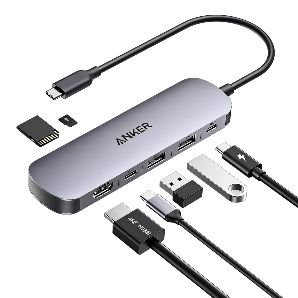 Anker USB-C Hub 7-in-1 Multi-Port USB Adapter - A83D2