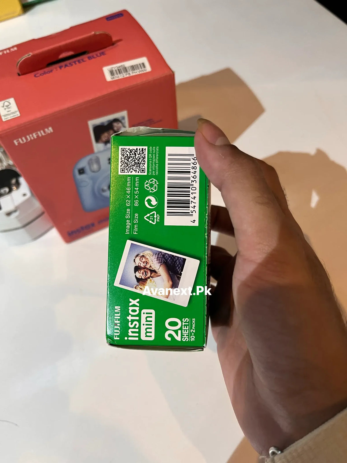 Fujifilm Instax Mini colour film twin pack 20 sheets side