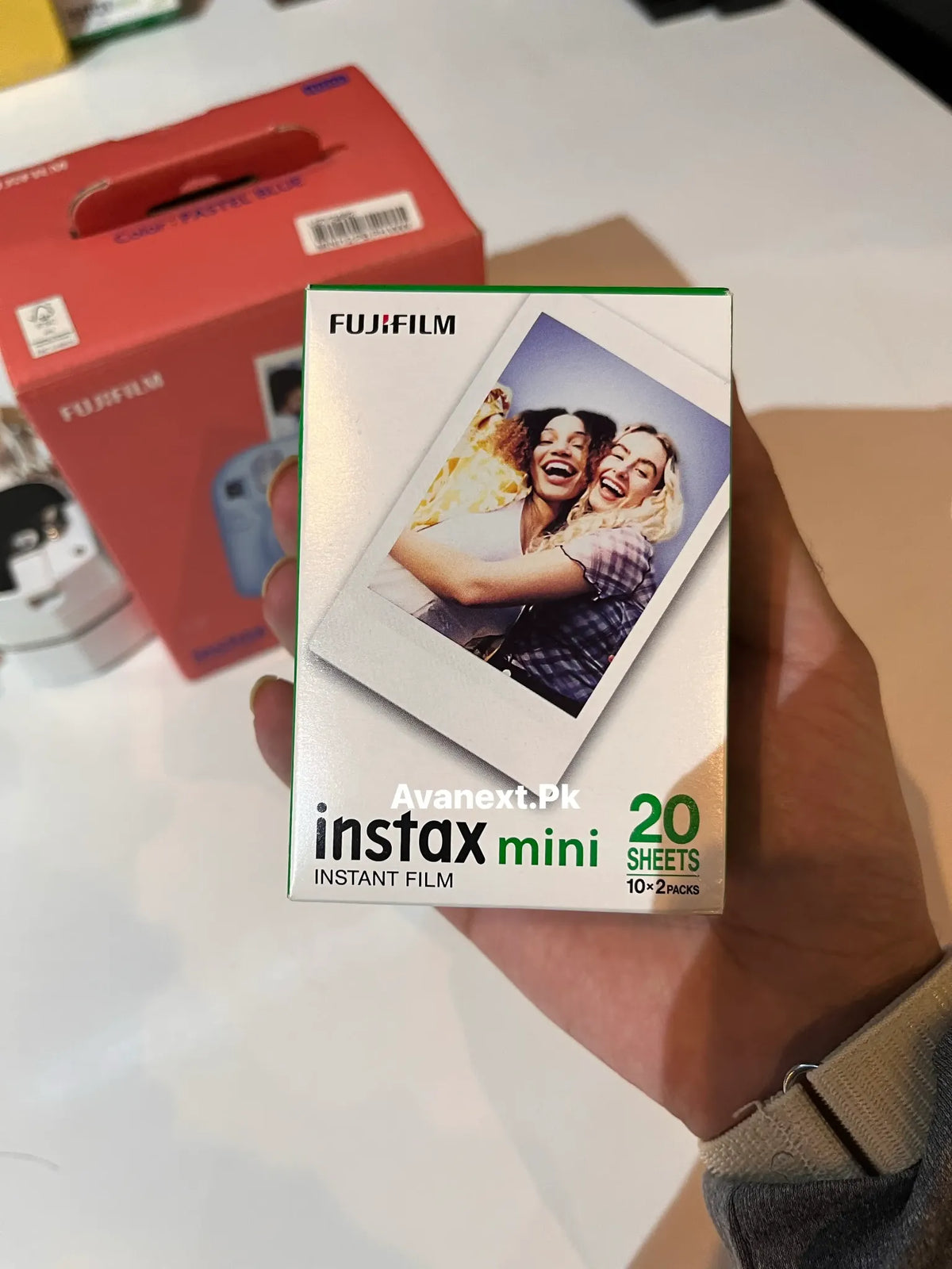 Fujifilm Instax Mini colour film twin pack 20 sheets package