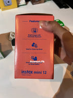 Fujifilm Instax Mini 12 Pastel Blue instant camera front box