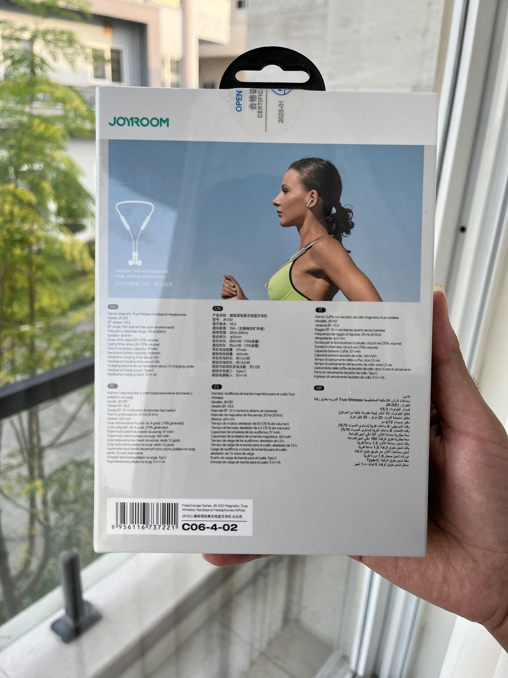 Joyroom JR-DS1 white box specifications Bluetooth 5.3 20 hours playtime