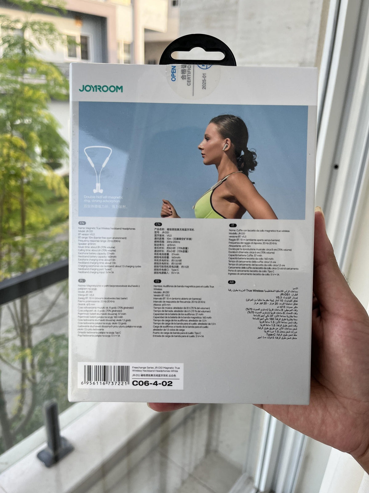 Joyroom JR-DS1 white box specifications Bluetooth 5.3 20 hours playtime