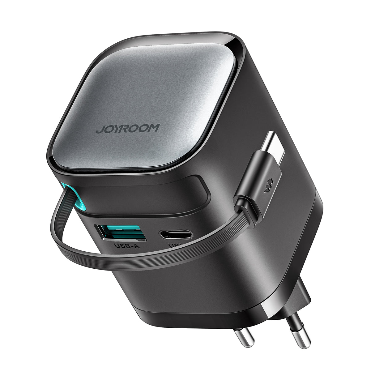 Joyroom JR-TCL02 65W GaN charger with retractable cable, EU plug