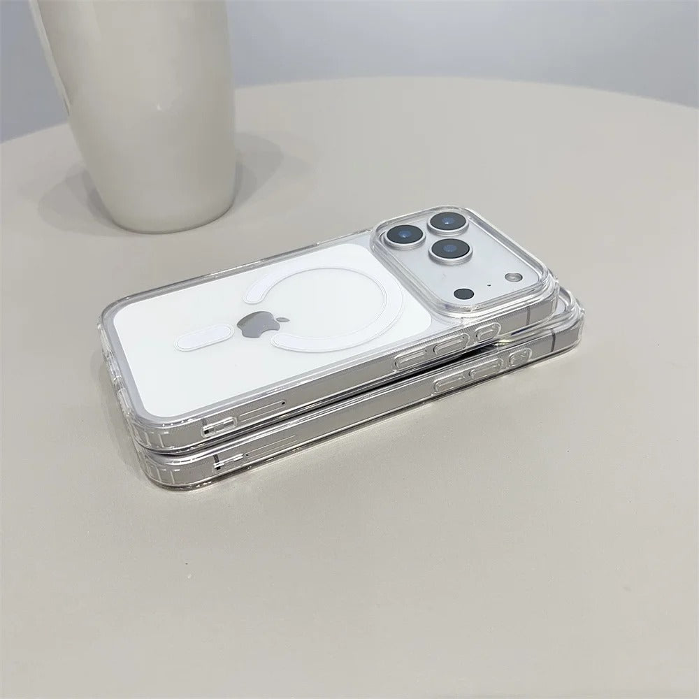 Original MagSafe Clear iPhone case button detail Pakistan