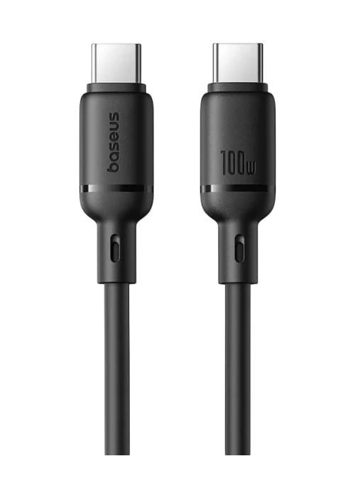 OS-Baseus Silky Series Fast Charging Cable Type-C to Type-C 100W 2m Black price in Pakistan – Baseus