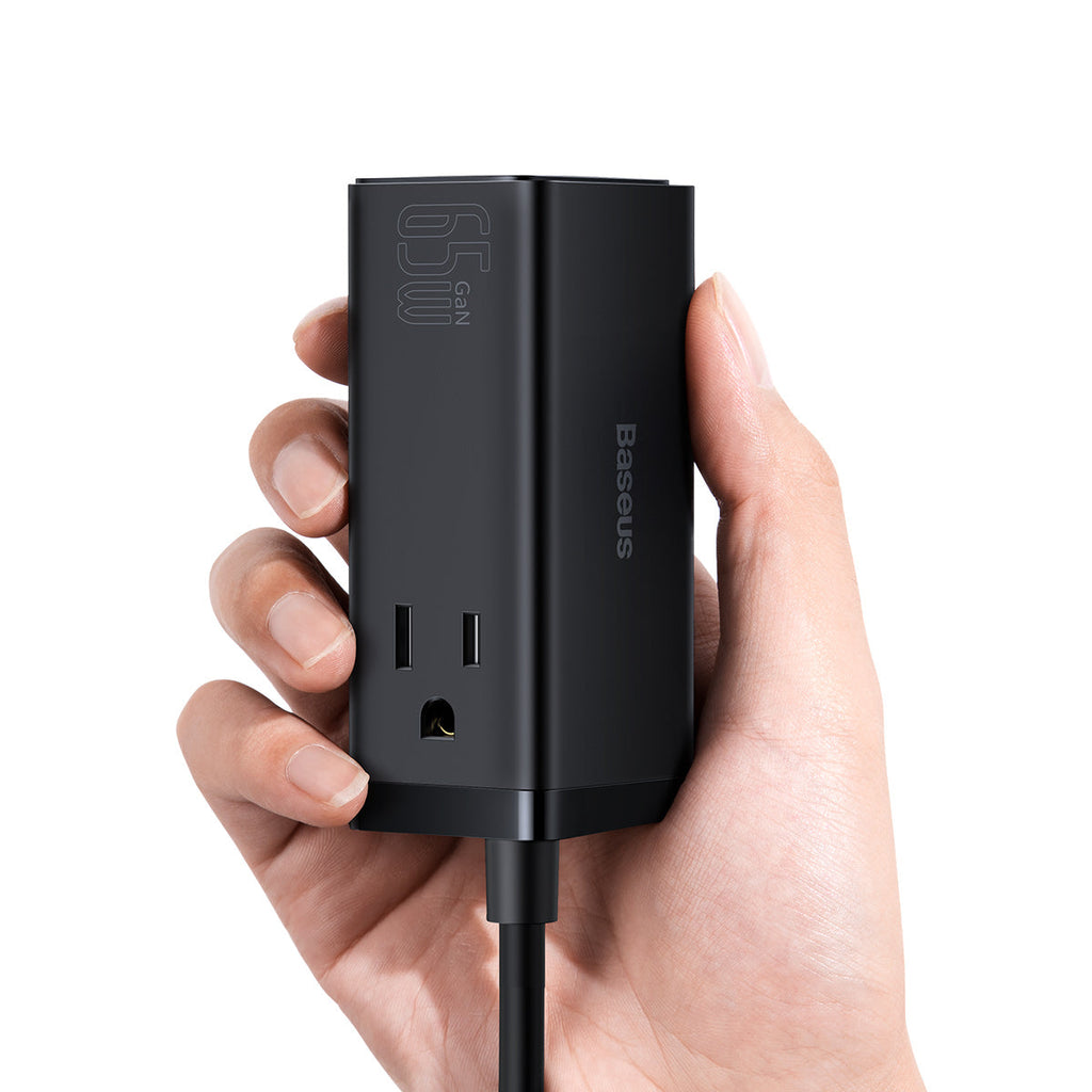 Baseus GaN3 Pro 65W six-port power strip black – view 7