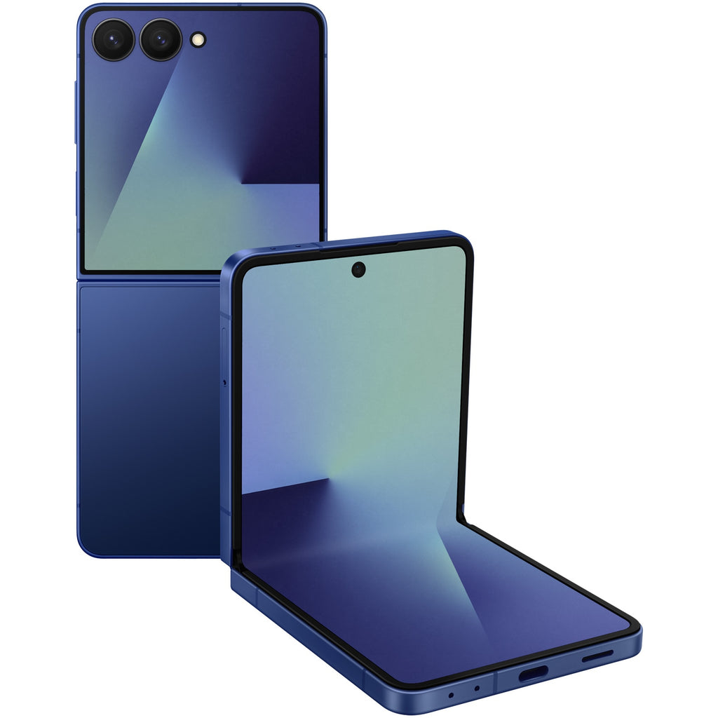 Samsung Galaxy Z Flip7 showing main screen and FlexWindow
