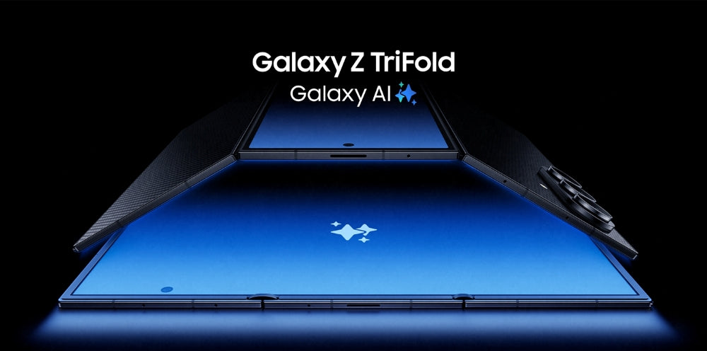 Samsung Galaxy Z TriFold front and rear product view