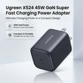 UGREEN X524 45W GaN fast charger price in Pakistan