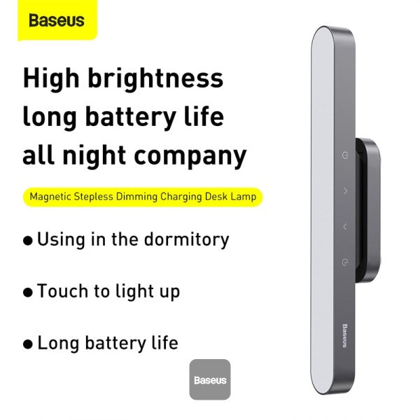 Baseus Magnetic LED bedside lamp, grey, image 3