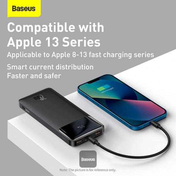 Baseus Bipow 10000mAh 20W power bank, black, image 4