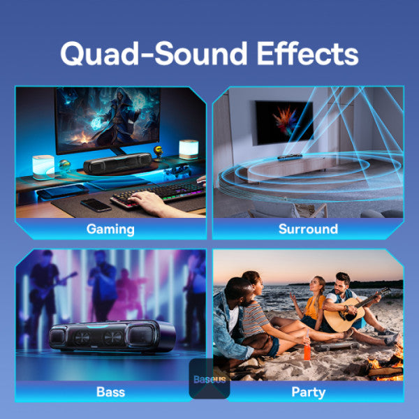 Baseus AeQur DS10 Mini soundbar with battery, image 8
