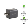 UGREEN 65025 30W 2-Port GaN Fast Charger US Plug