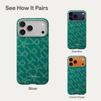 Official PITAKA Monogram Gold/Green case for iPhone 17 Pro Max