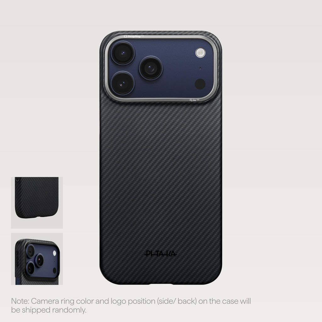 Official PITAKA Black case for iPhone 17 Pro