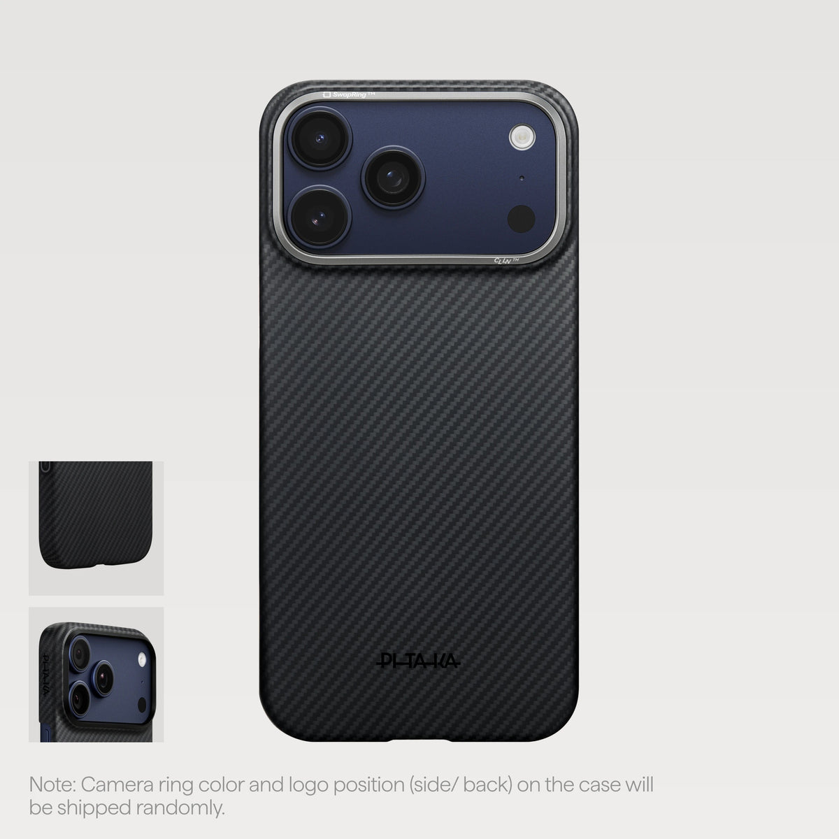 Official PITAKA Black case for iPhone 17 Pro
