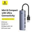 Baseus UltraJoy Series 4-in-1 HUB Lite 50cm Starry Black (USBA to USB3.0*4)