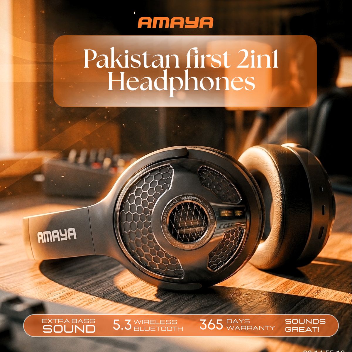 Amaya 2 in 1Headphone (AEB-H380) Headphones product image