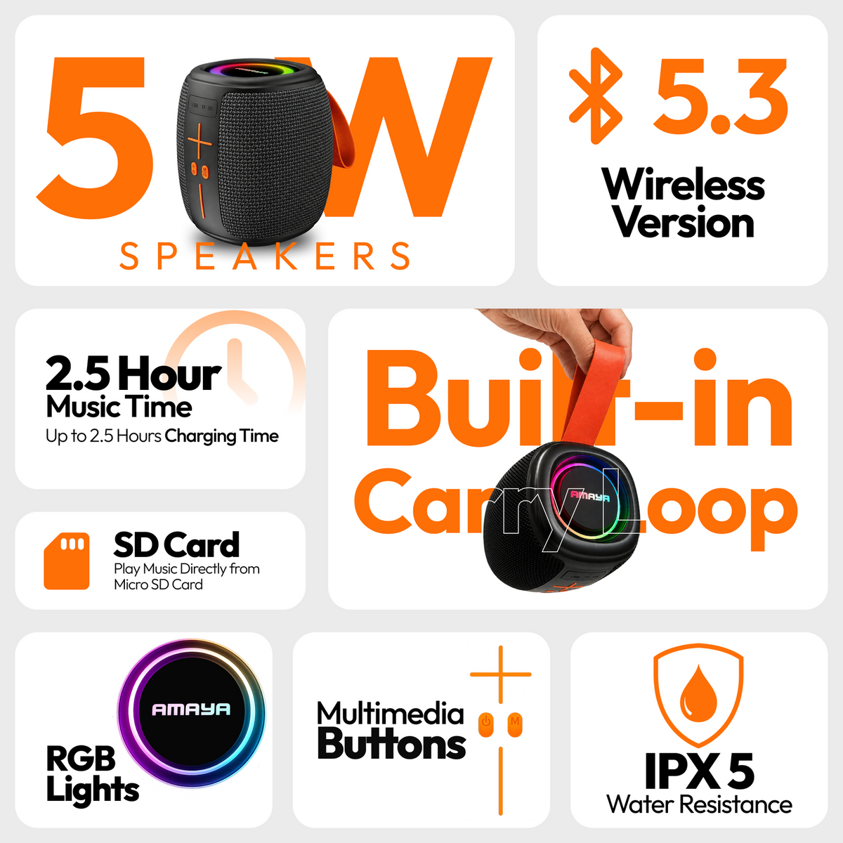 Amaya BD66 Speaker Bluetooth Speaker product image