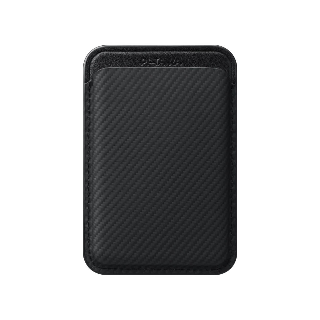 Official PITAKA Magnetic Woven Wallet Black/Grey
