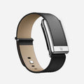 Whoop Life/Peak Leather Luxe Band (Without Box) | Black With Titanium