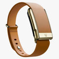 Whoop Life/Peak Leather Luxe Band (Without Box) | Camel With Gold