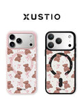 XUSTIO Cute Bow Bear Heart Magnetic Phone Case for iPhone 16 Pro, iPhone 16 Pro Max, iPhone 17 Pro and iPhone 17 Pro Max in Pakistan